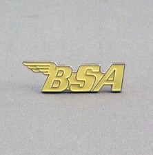 YELLOW BSA ENAMEL PIN BADGE -
