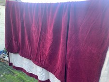 Vintage Dark Red Nylon Velvet