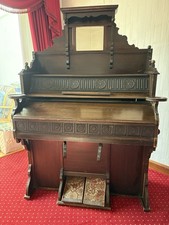 Antique Victorian Foot Pump Organ Needs Repair for Restoration