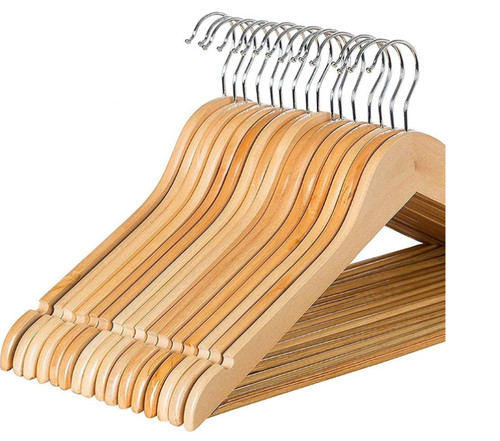 Wooden coat hangers made - coat, with