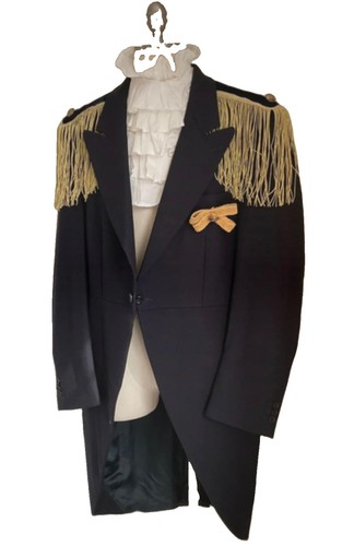 Vintage navy blue tailcoat - navy,
