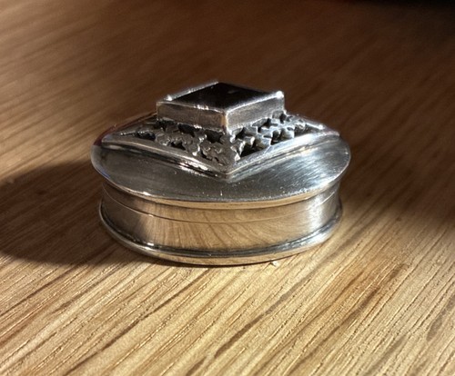 925 silver pill box - pill, with