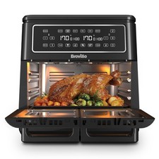 Breville Halo Flexi Digital Dual Air Fryer & Large Mesh Tray, 11L, New 