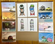 Camper van and beetle - and, classic