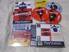 Driver 1 + 2 double big box PS1 (COMPLETE) Sony PlayStation black label rare