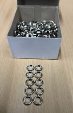 500x unifix Nickel Plated Brass Surface Screw Cups - no.7 & 8