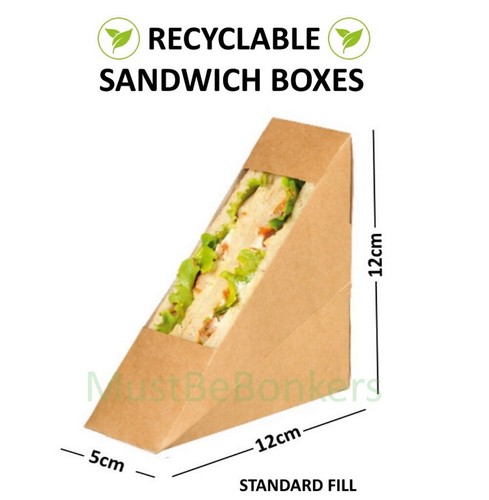 Kraft cardboard sandwich wedge - cardboard,