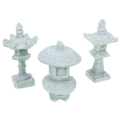 3pcs miniature japanese pagoda - miniature,