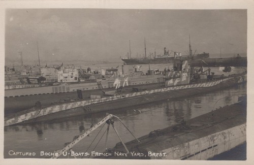Ww1 captured german submarines - ww1,