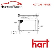ENGINE COOLING RADIATOR HART 611 938 H NEW OE REPLACEMENT