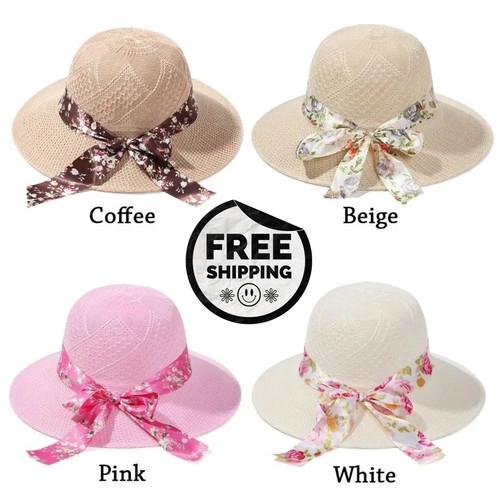 Ladies women sun hat straw - women,