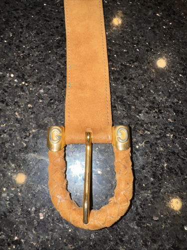 Gucci vintage 1970s tan suede - 1970s,