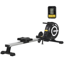 Adjustable Magnetic Rowing Machine with LCD Monitor - Silent Home Gym by HOMCOM