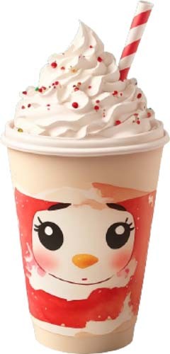 Colourful christmas icecream - christmas,