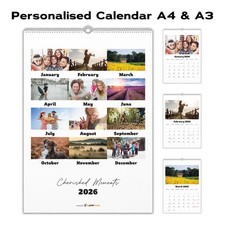 A4 & A3 Custom Printed Personalised Calendar 2026 or 2027 - Quantity Discounts
