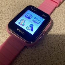 VTech KidiZoom DX2 Smart Watch Pink ? camera/video USED ? see photos 