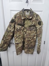 Italian Camouflage Jacket Vegetato Green Army Size L Vintage 