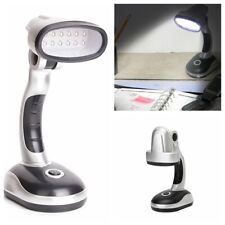 2Pcs Portable Bright Lamp 12 LED Battery Operated Desk Table Reading Light Gift
