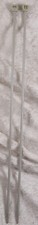 Pair of grey metal knitting needles by Aero size 11 12 inches long used