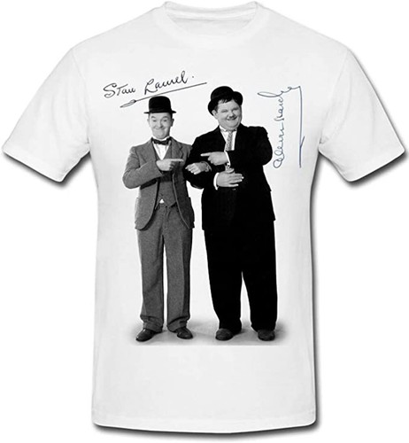 Laurel and hardy pointing - hardy,