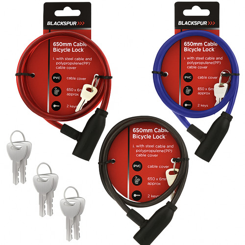 Bike lock cable with - lock,