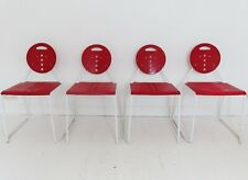 STUNNING SET OF 4 VINTAGE ITALIAN POSTMODERN BIMBI & GIOACCINI CHARLIE CHAIRS