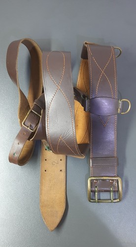оfficer leather belt soviet - leather,