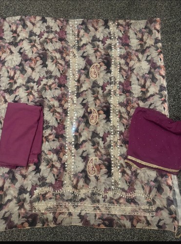 Unstitched punjabi indian suit - punjabi,