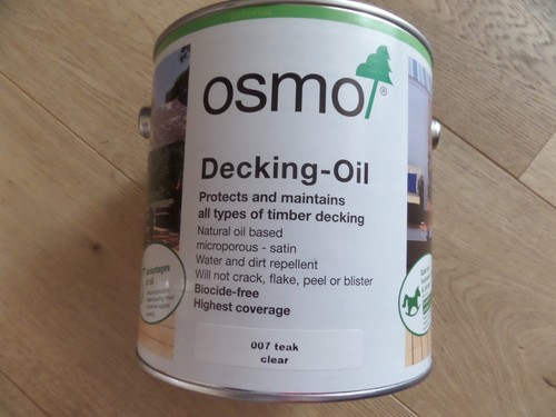 Osmo decking oil - teak, clear