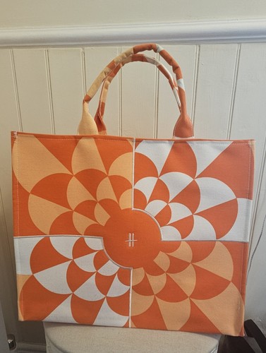 Harrods orange tote bag - orange, bag.