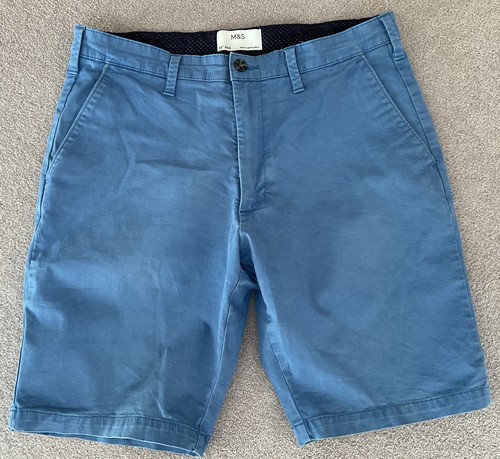 Mens blue chino shorts - mens,