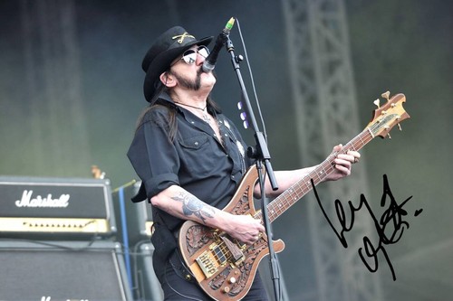 Lemmy kilmister signed - lemmy,