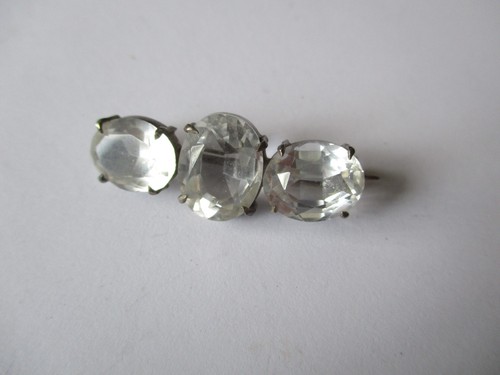 Antique brooch silver - silver,