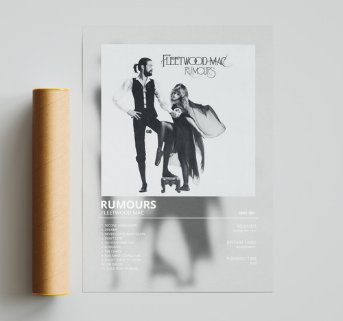 Fleetwood mac rumours poster - fleetwood,