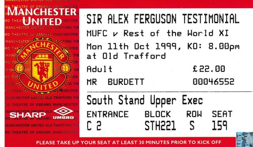 Ticket manchester united v - manchester,