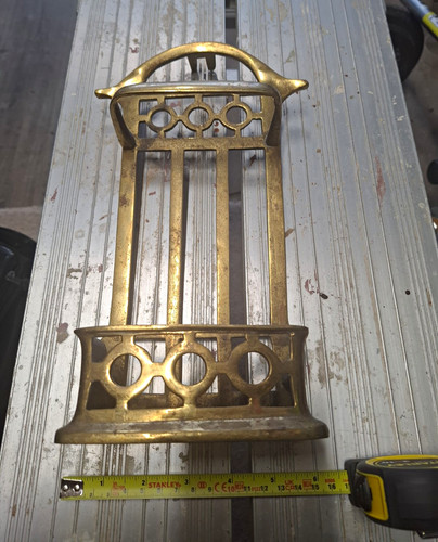 Brass antique fireplace - antique,