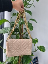 ZARA Beige Quilted Shoulder