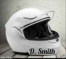 2x Personalised Name Motorbike