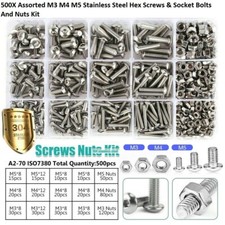 500PCS Stainless Steel Hex