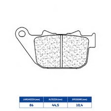Rear Brake Pads Sintered H-D 883 XLC Sportster Custom 2004-2010