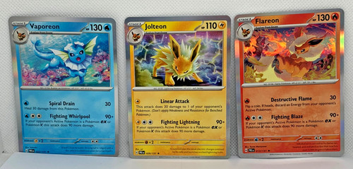 Flareon jolteon vaporeon - jolteon, holo