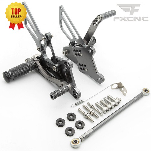 Cnc gray rearsets - rearsets, pegs