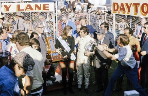 Jacky ickx celebrates victory - jacky,