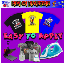 Twenty x Personalized Printed IRON ON Transfers Custom Company Logo Design Photo