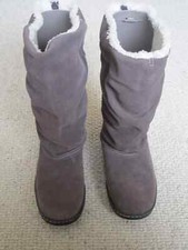 BROWN SUEDE FLAT CALF NIKE BOOTS UK SIZE 3 VGC SENSORY MOTION SYSTEM 