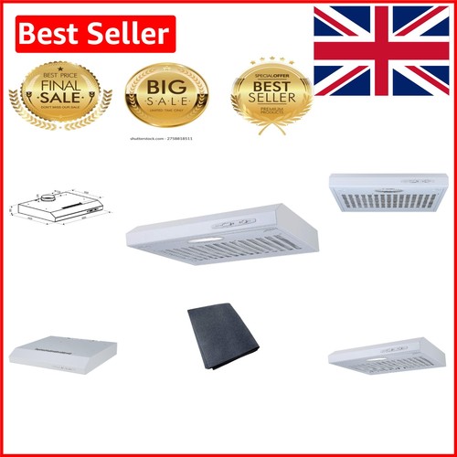 Elegant 50cm white wall visor - 50cm,