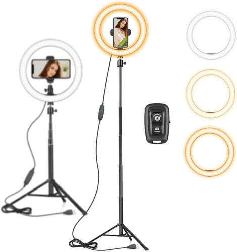 Ring light with tall - 10",