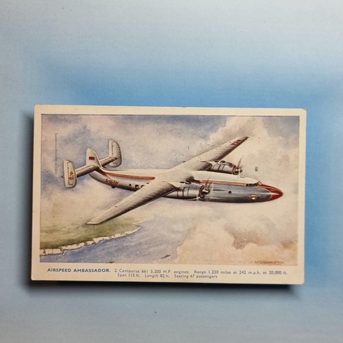 Commercial aircraft postcard - commercial,