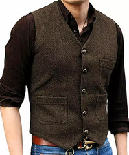 Mens Tweed Waistcoat