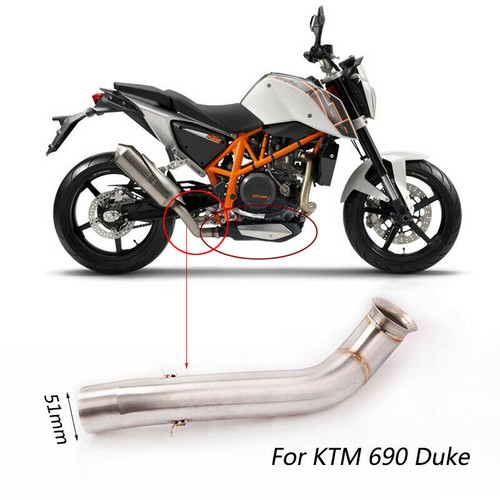 Motorcycle exhaust middle pipe - exhaust,